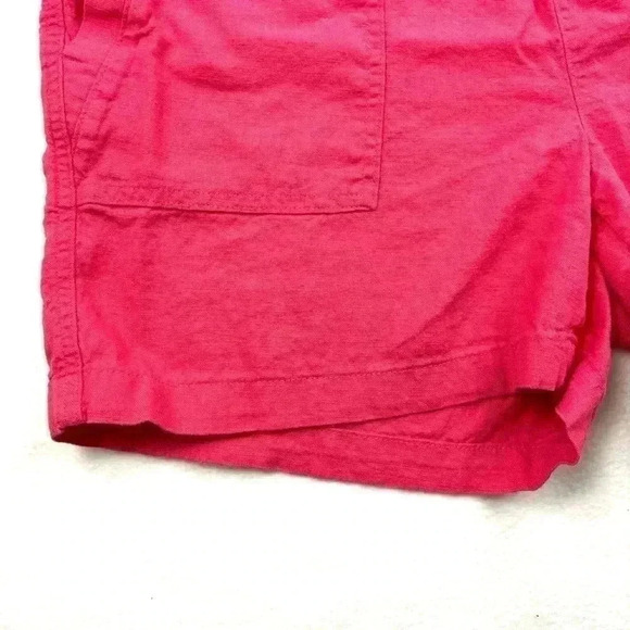 Nautica Bright Pink Linen-Blend Drawstring Soft Board Shorts Size L - Picture 6 of 15